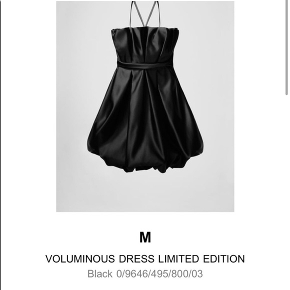 ZARA BLACK LIMITED EDITION DRESS - Picture 5 of 8